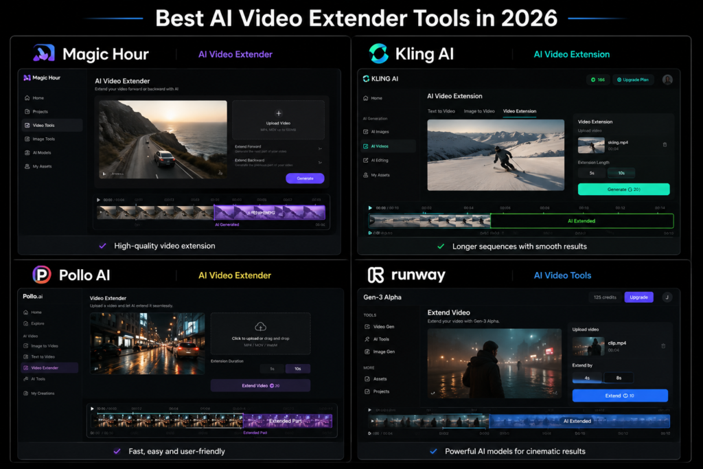 Best AI Video Extender Tools in 2026: How to Extend Short Clips Without Reshooting 4th image real